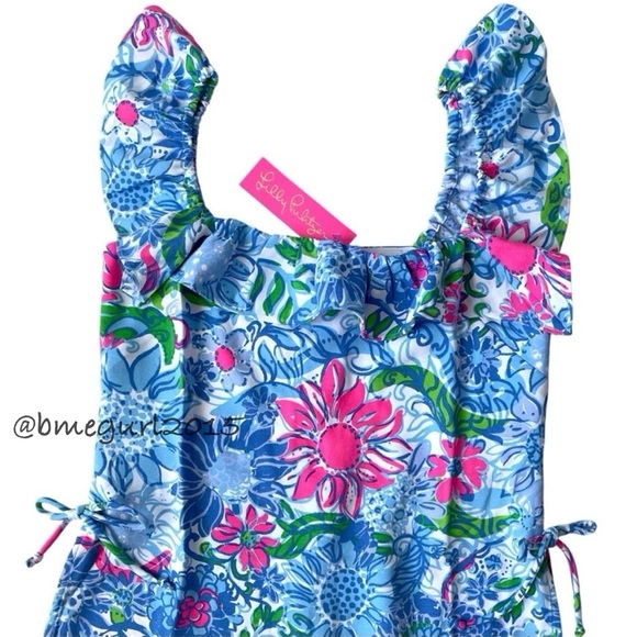 🦄 NWT Lilly Pulitzer Zoya Ruffle Shift Style Romper Sample/Unreleased - Picture 7 of 16